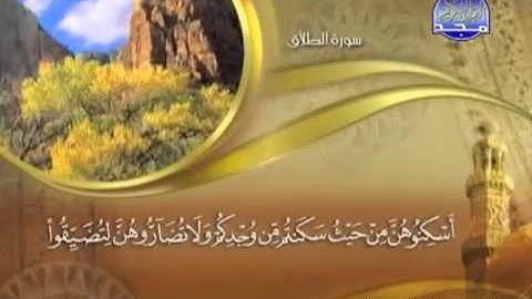 065 - سورة الطلاق الشيخ القاريء ماهر المعيقلي