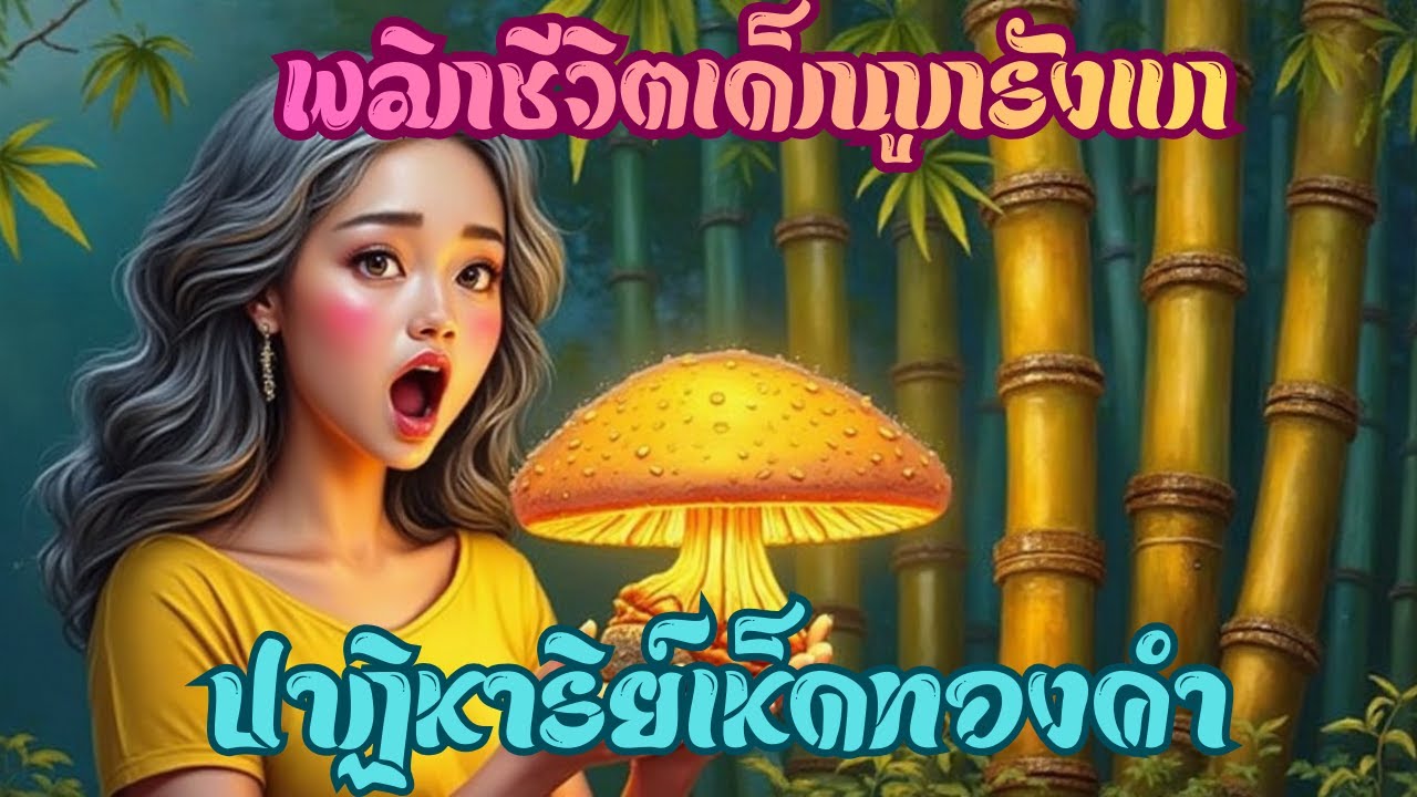 แม่เลี้ยงใจร้ายต้องตะลึง  แกล้งลูกเลี้ยงไปตายในป่า แต่ดวงเฮงเจอเห็ดทองคำล้ำค่า