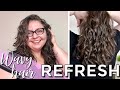 HOW TO REFRESH DAY 2 WAVY HAIR! Quick &amp; Easy