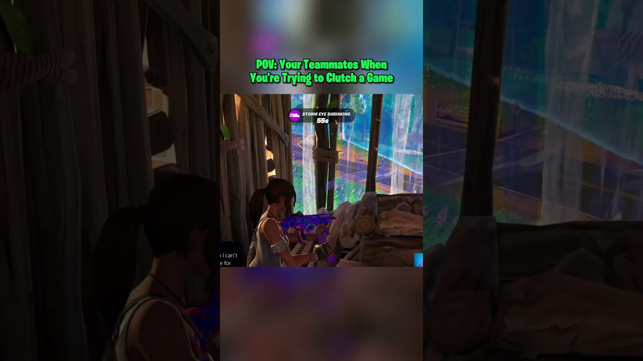 POV Your Teammates When You Re Trying To Clutch A Game Fortnite Funny SheKnows