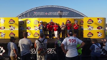 Derek Kraus Iowa Speedway Intro 07-27-18