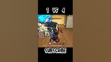 Br rank op 😍 one vs four 😚 Garena Free fire A1,A2,A3,A4,A5,A6, A7, A8, A9,A10..#short