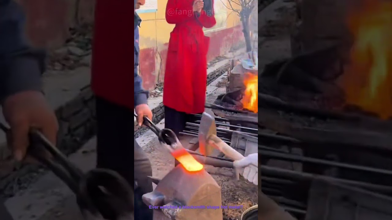 Blacksmith Forging Metal