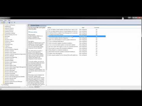 Specify a WSUS Server on Windows Client System