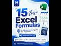 🔥 Excel Top 15 Formulas Every Office Employee Must Know | Time Saving Excel Tricks 📊 #exceltips