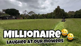 OWNER literally LAUGHED as he watched me MOWING his MILLION DOLLAR property!