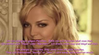 Annett Louisan - Pärchenallergie (Lyrics &amp; English Translation) - Couples Allergy