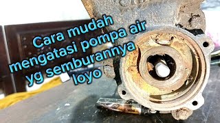 dealing with a water pump that has a weak or sluggish spray