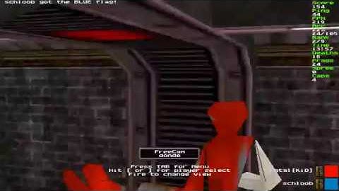 The Pit getting the Go Ahead Capture Quake 2 CTF RailwarZ