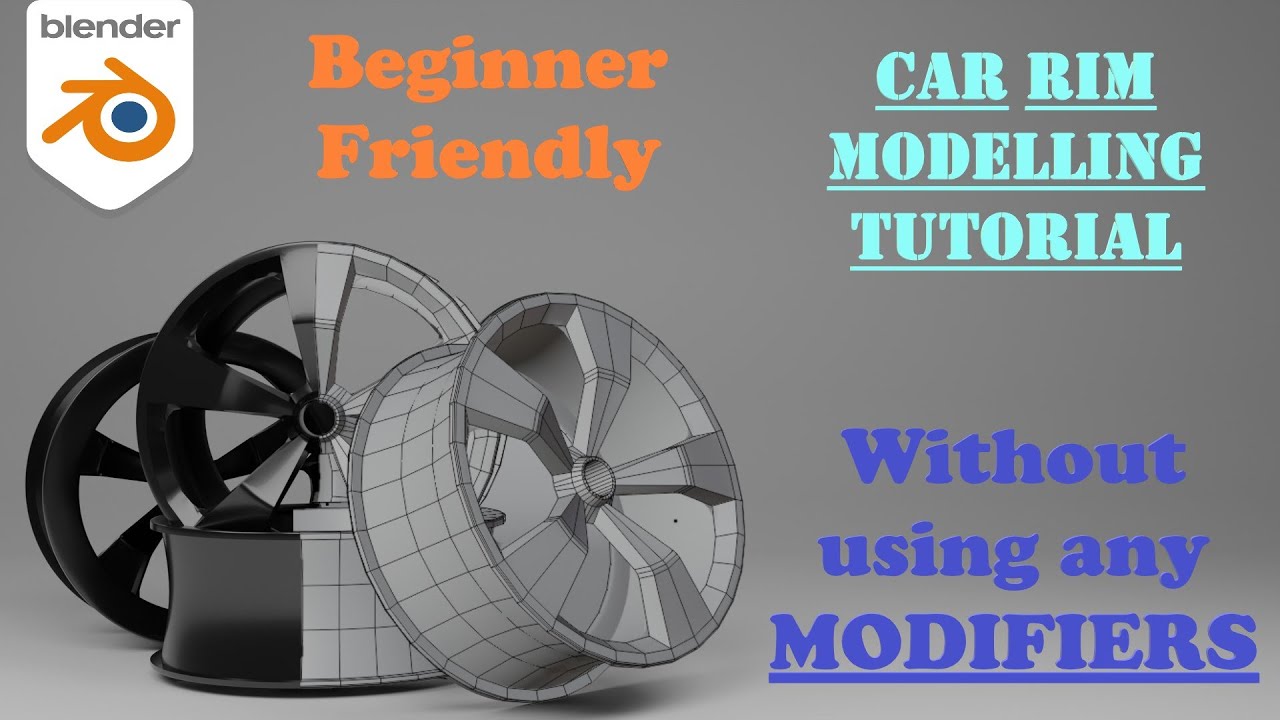 Blender Rim Inlet Blender 3.3.6 : Modelling CAR RIMS Without using any Modifiers ...