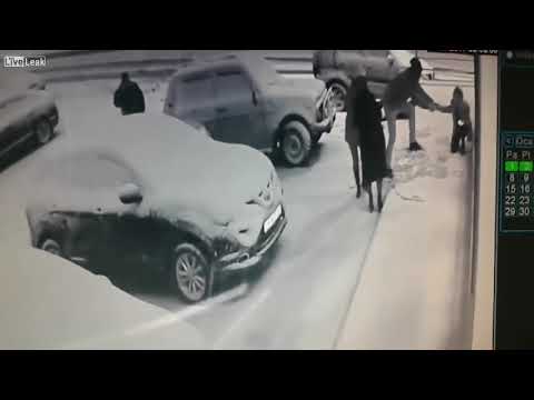 High heels vs snow on tiles