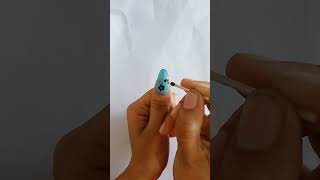 💙 Easy Blue Flower Nail Art for Beginners | Simple Floral Nail Design 💅 #Shorts#ytshorts #viral#nail