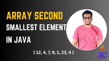 Java program to find Second Largest/Smallest element in an array | #arrays #java