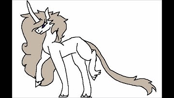 First GIMP animation: Walking Unicorn.