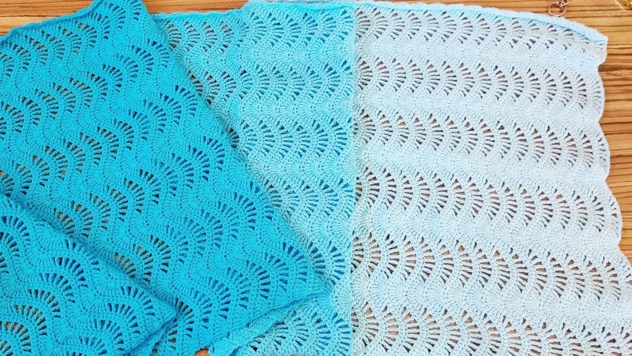 Dalga Örnekli Şahane Bir Şal Yapımı