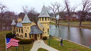 Owosso Michigan Drone Footage | Downtown & Curwood Castle