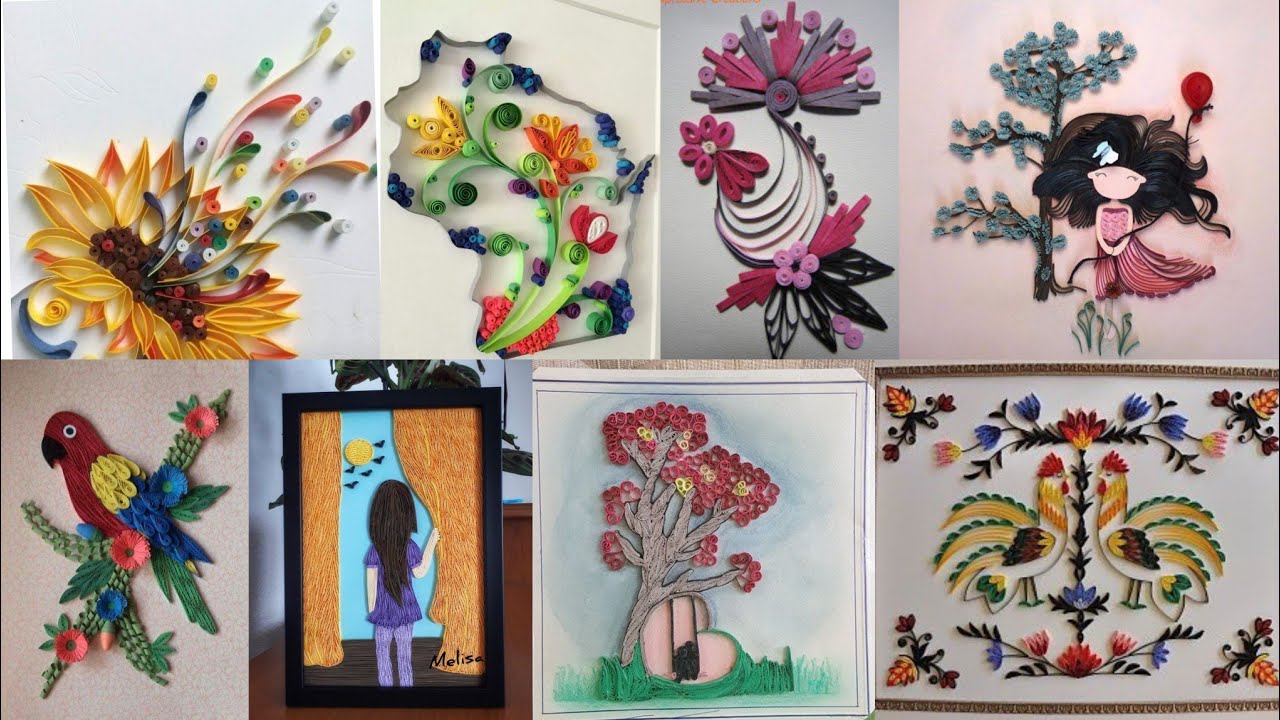 Cool craftsPaper quilling wall decor frames artDiy paper crafts