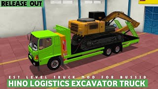 RELEASE HINO LOGISTICS EXCAVATOR TRUCK || FOR BUSSID V3.7 || Bus Simulator Indonesia Vricky Gaming screenshot 1