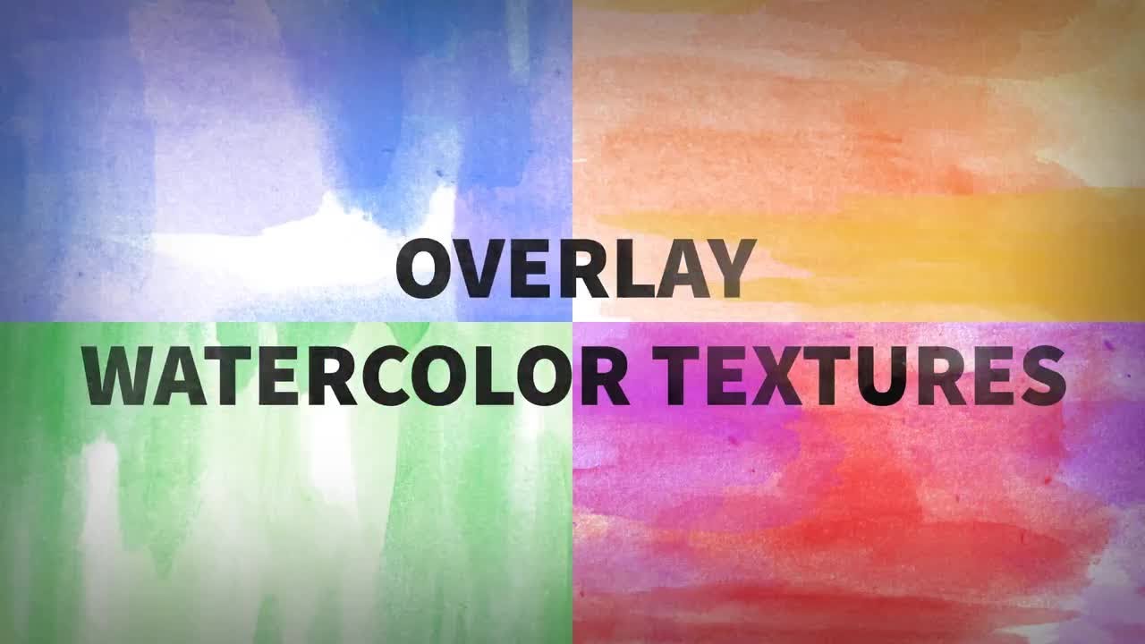 Overlay Watercolor Textures Motion Graphics - YouTube