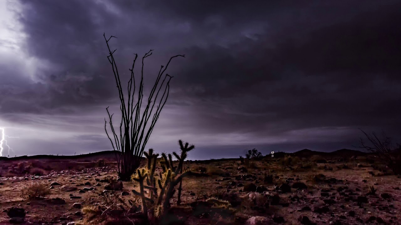 Anza-Borrego Desert Thunderstorm of October 2018 Timelapse - YouTube