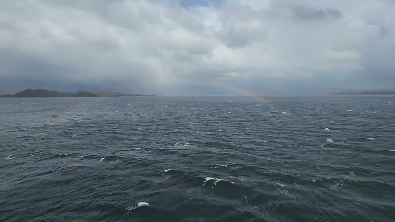 Chasing Rainbow in Sarmiento Channel, Chilean Fjord