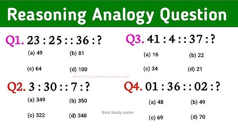 Number Reasoning Analogy ||Analogy reasoning tricks||Reasoning Practice Set|analogy ka sawal in 2025