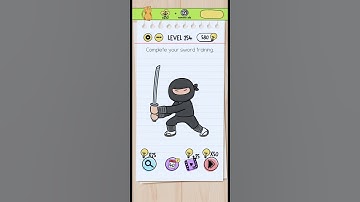 Brain test level 254,Complete your sword training.