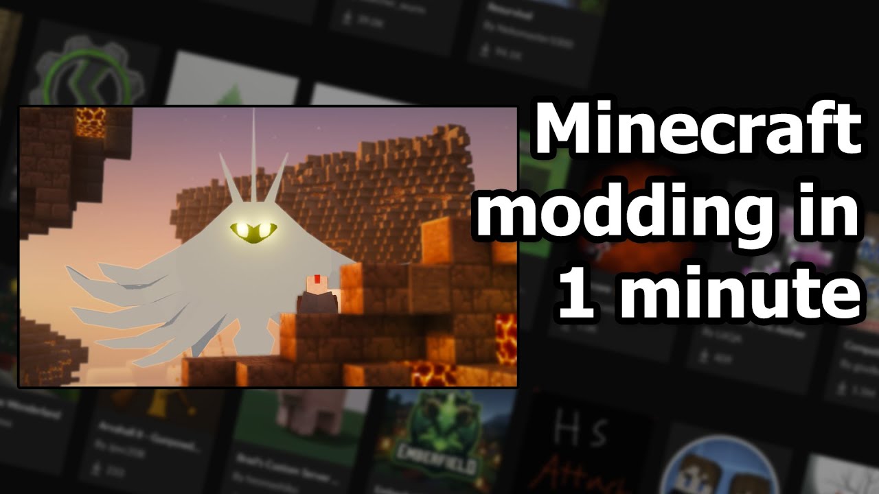 How to Mod Minecraft in a minute - YouTube