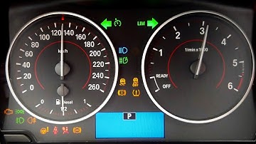 BMW 1-Series F20 hidden test menu in instrument cluster