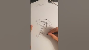 drawing an umbrella ☂️ #sketching #industrialdesign #design #dailydrawing #arttutorial #drawings