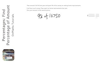 Percentages: Find Percentage of Amount (Grade 2) - OnMaths GCSE Maths Revision