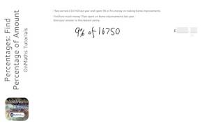 Percentages: Find Percentage of Amount (Grade 2) - OnMaths GCSE Maths Revision