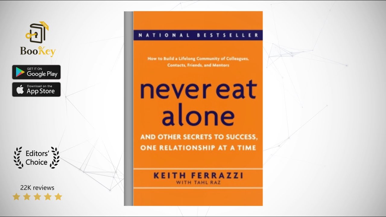 Never Eat Alone  Book Summary By Keith Ferrazzi   How to establish more valuable relationships