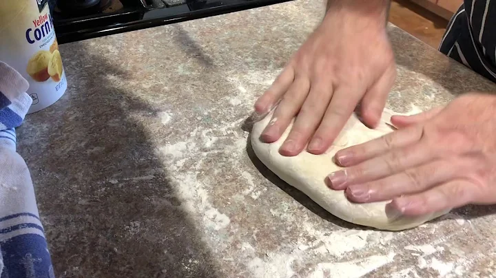 Practicing making pizza