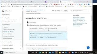 Setting up git and github for Windows