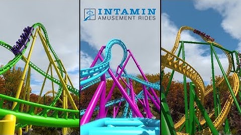 No Limits 2 - All Three Intamin Launch Coaster Concepts