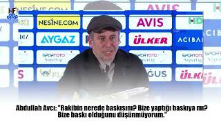 Abdullah Avcı Maç Sonu Röportaj