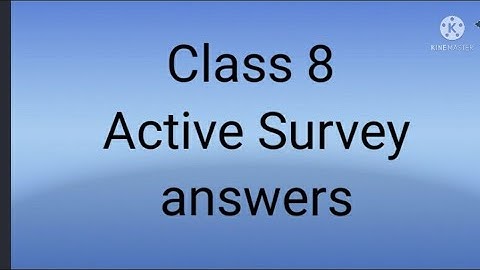 Class 8th Maths Active Survey on Avsar app all answers in this video