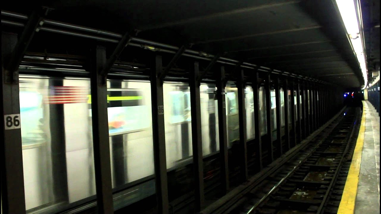 IRT Subway: (1) Local and (2) (3) Express train action at 86th Street ...