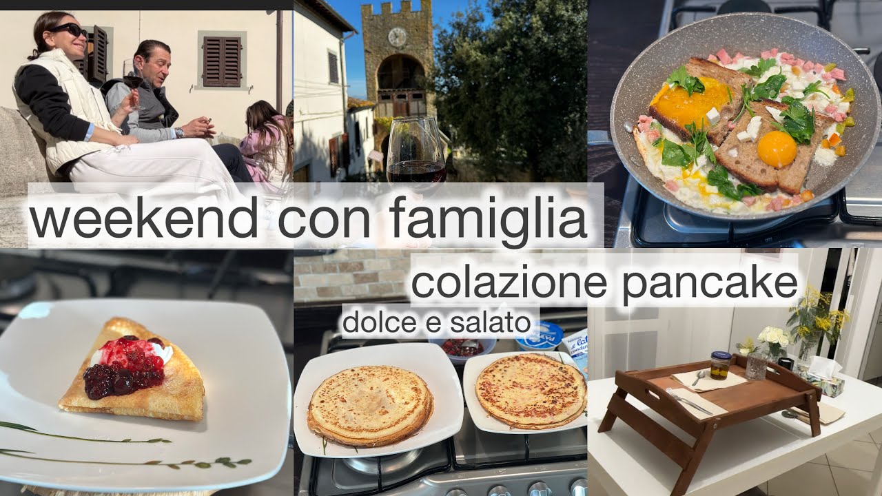 Sto preparando pancake dolce e salato per colazione 🤍Weekend in famiglia ☀️🤍