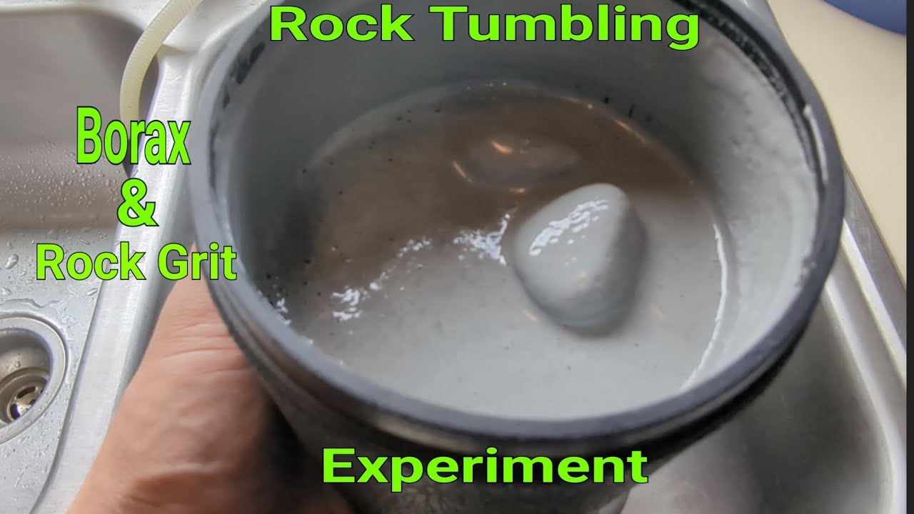 Rock Tumbling With Borax and Rock grit together. YouTube