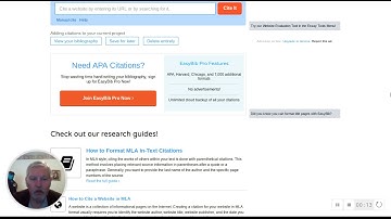 EasyBib: Free Bibliography Generator - MLA, APA, Chicago citation styles