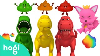 dinosaur colorful fart poo poo rainbow poo poo song colors