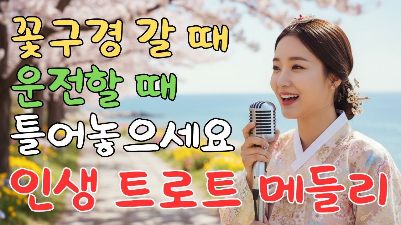 운전할 때 틀어만 두세요! 힐링 트로트 베스트 10곡 메들리 | 봄 나들이 노래