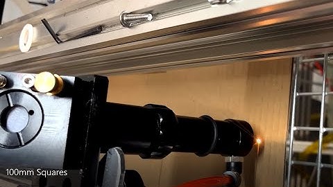 Biggest CO2 Laser Cutting Table on YouTube: Part 16. 100mm Squares