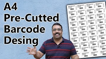 Barcode A4 size Design in Raintech POS Billing software call Software