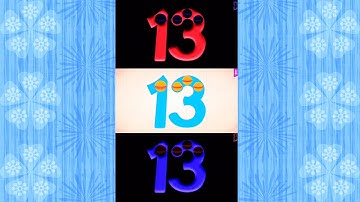 Endless Numbers Count 13, Bevel Effect, G-major Effect, Inversions Color Effect.