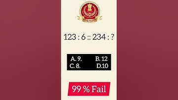 Number Analogy Question Ssc Gd | Reasoning Ka Sawal Trick Se |