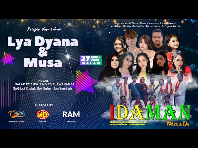IDAMAN MUSIC LIVE PURWAHAMBA Wedding Lya Diana u0026 Musa | Jl. Salak RT 05 RW 03 | Sabtu 27 April 2024 class=