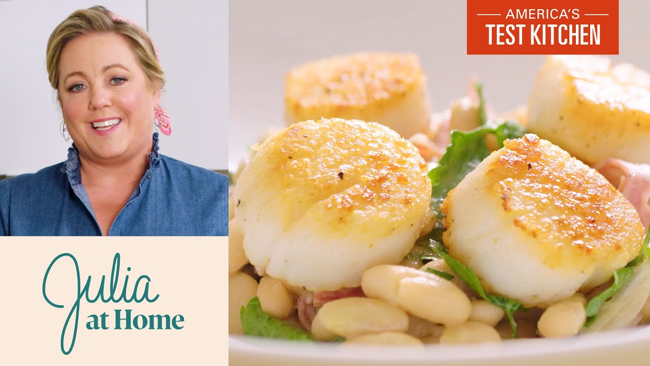 How to Make Pan-Seared Scallops and Homemade Breadsticks   Julia at Home